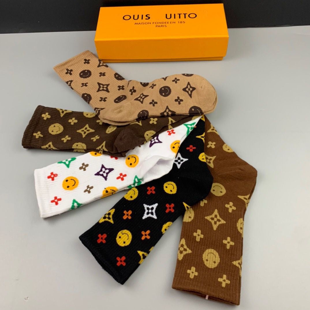Women's Fashion Printed Cotton Socks