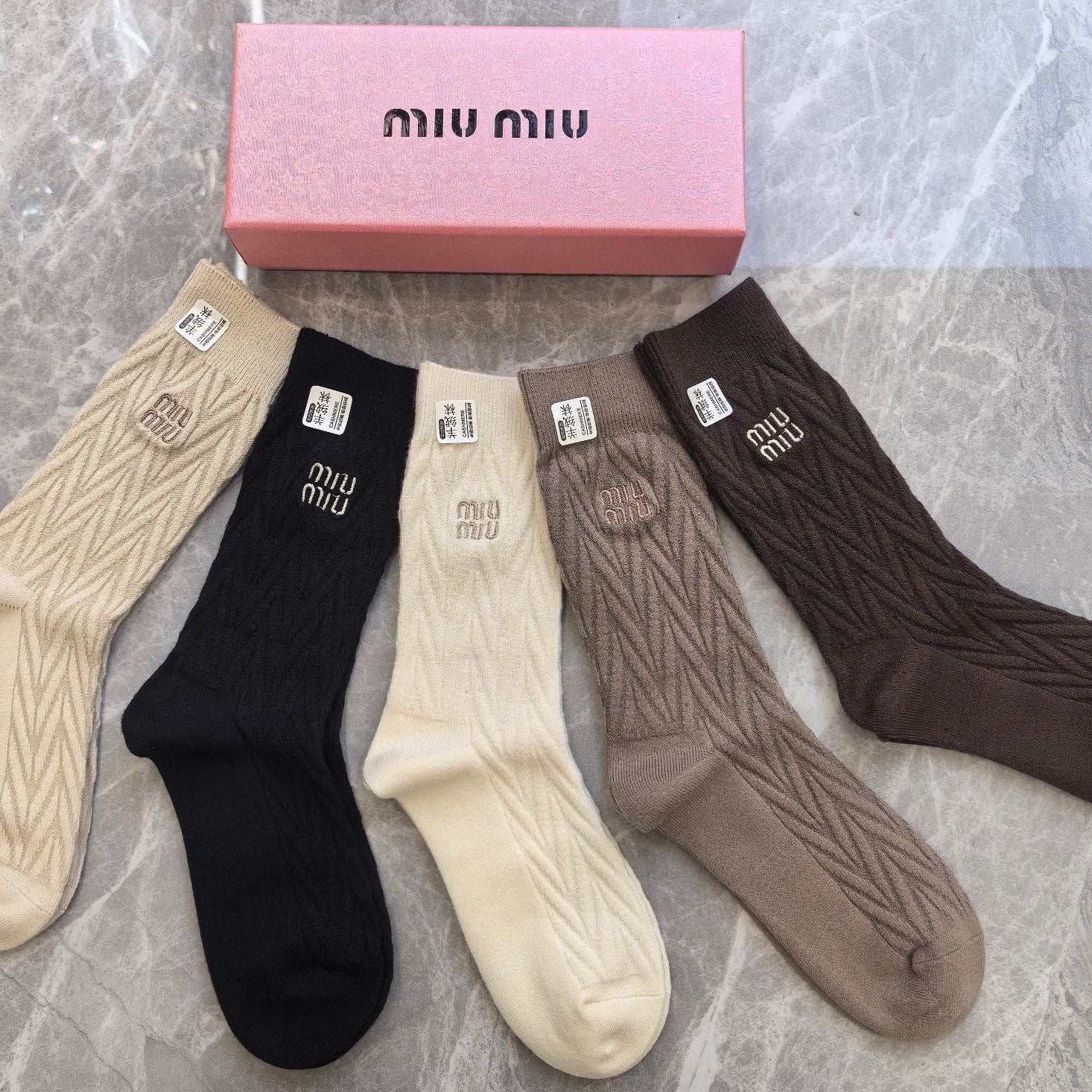 Couple's Stylish Mid-Cut Cotton Socks
