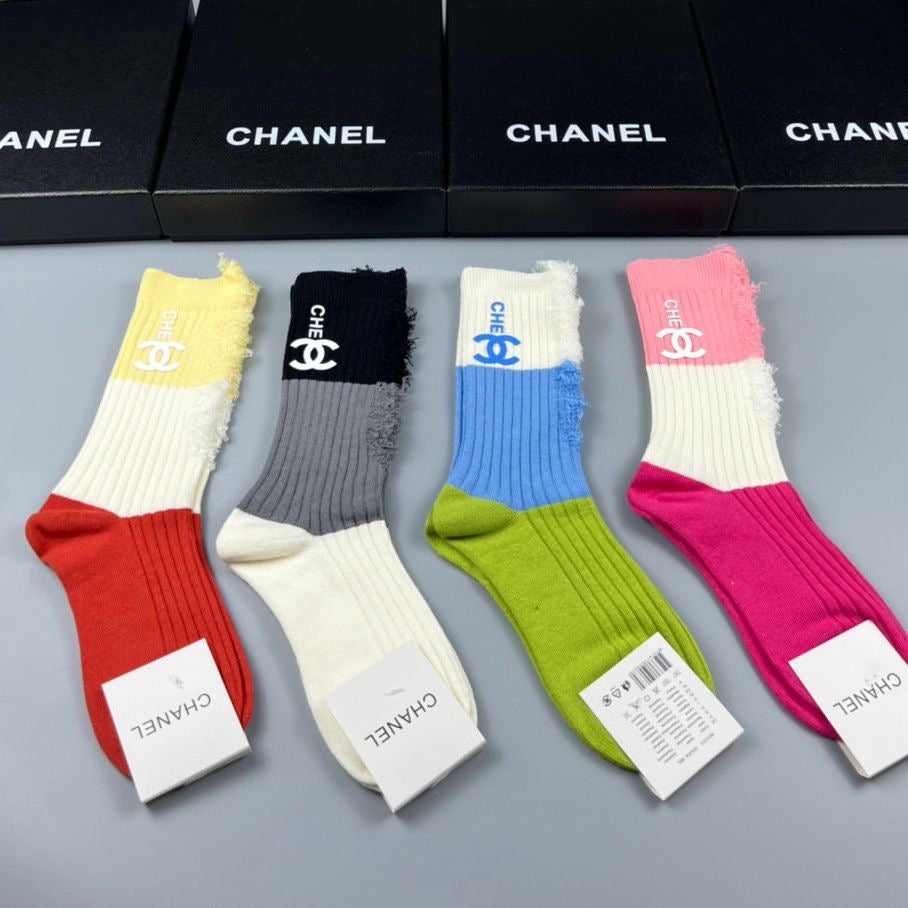 Women's Fashion Mid-Cut Cotton Socks