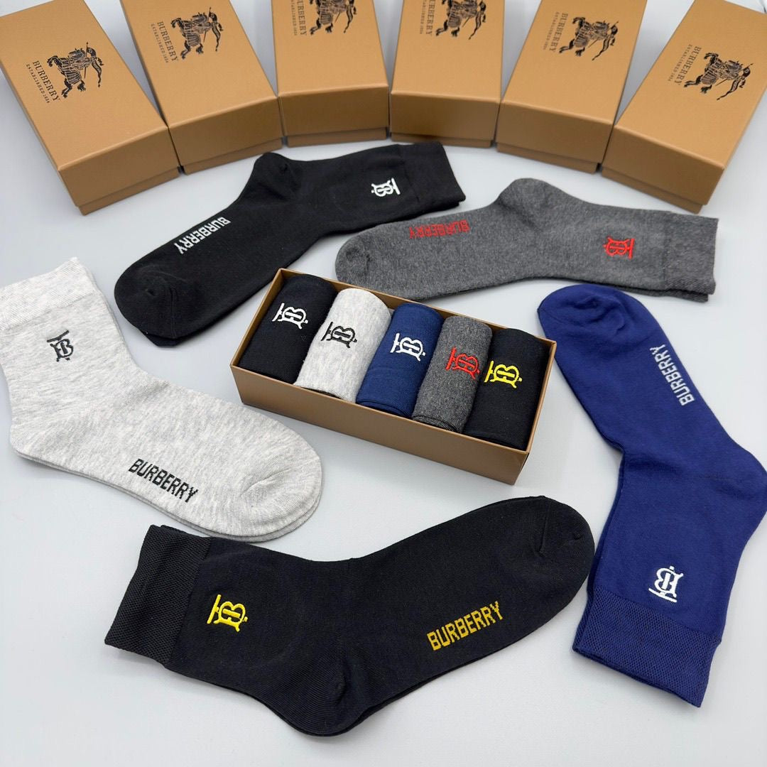 Couple's Stylish Casual Cotton Socks