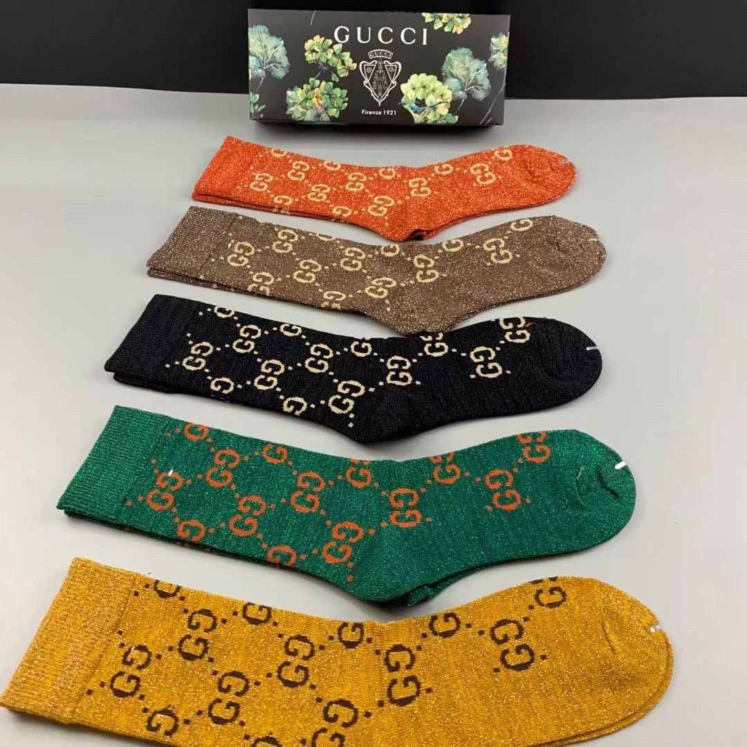 Couple's Stylish Casual Cotton Socks