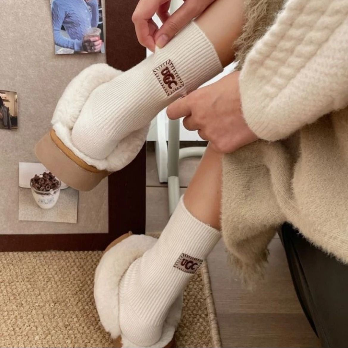Women's Long Stylish Casual Cotton Socks