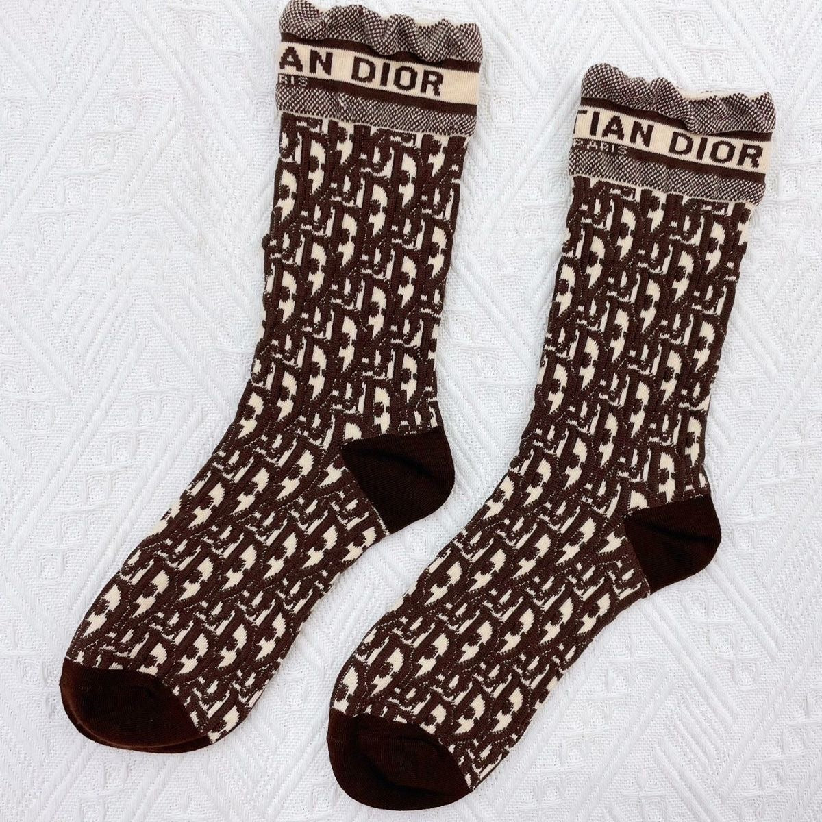 Women's Stylish Embroidered Cotton Socks