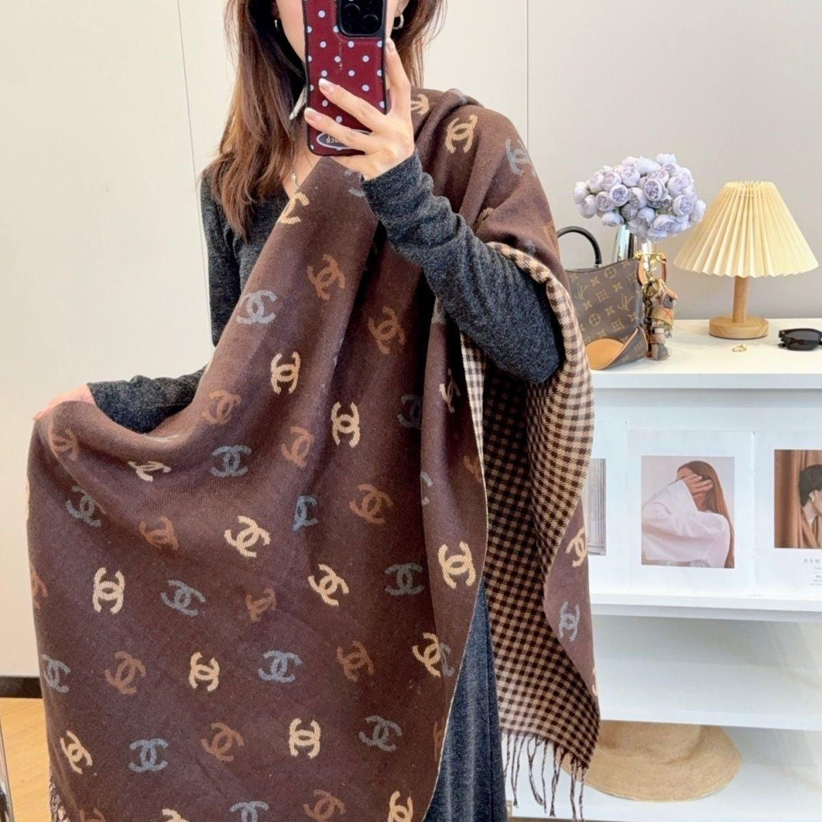 Women's Fashionable Versatile Cashmere Scarf/Shawl