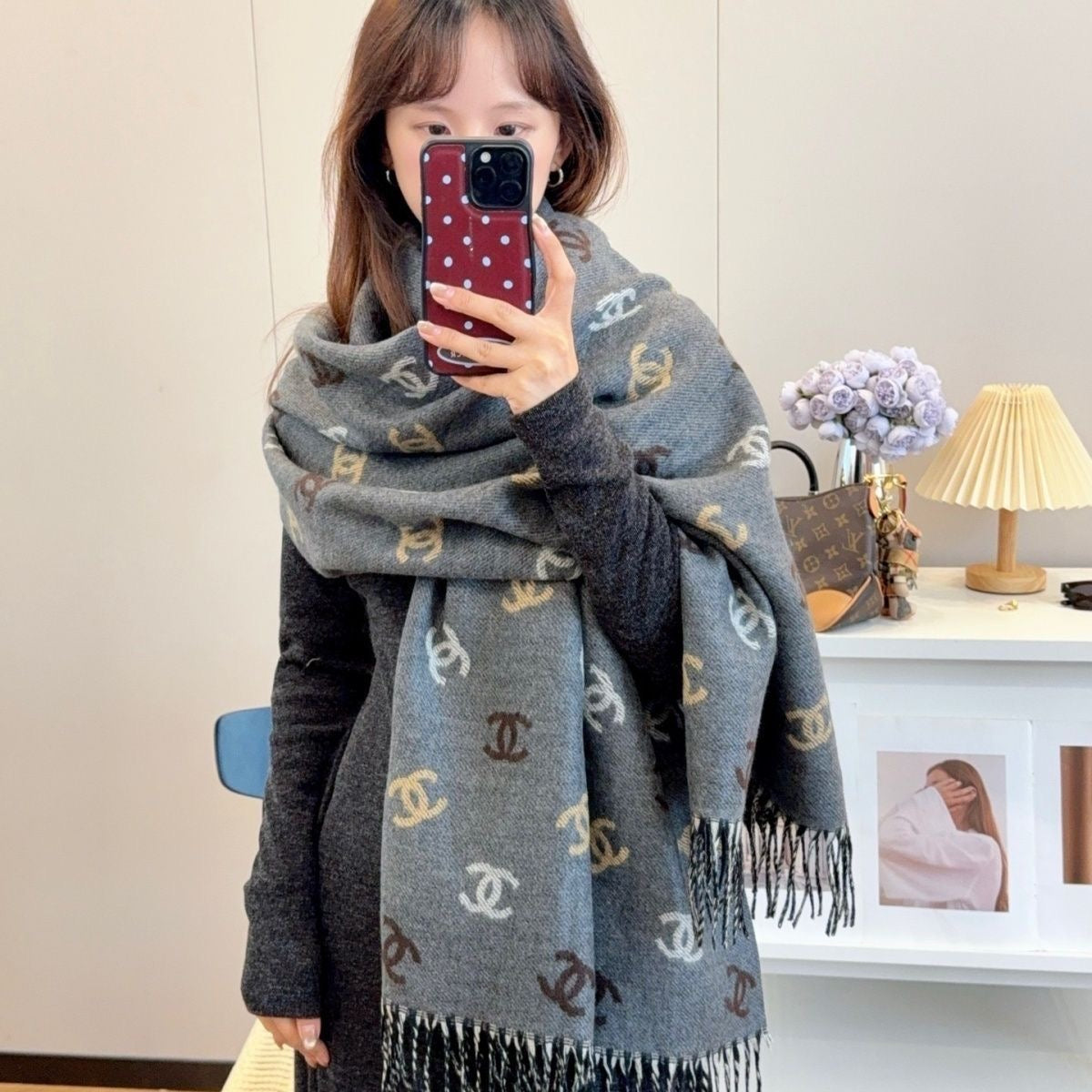 Women's Fashionable Versatile Cashmere Scarf/Shawl