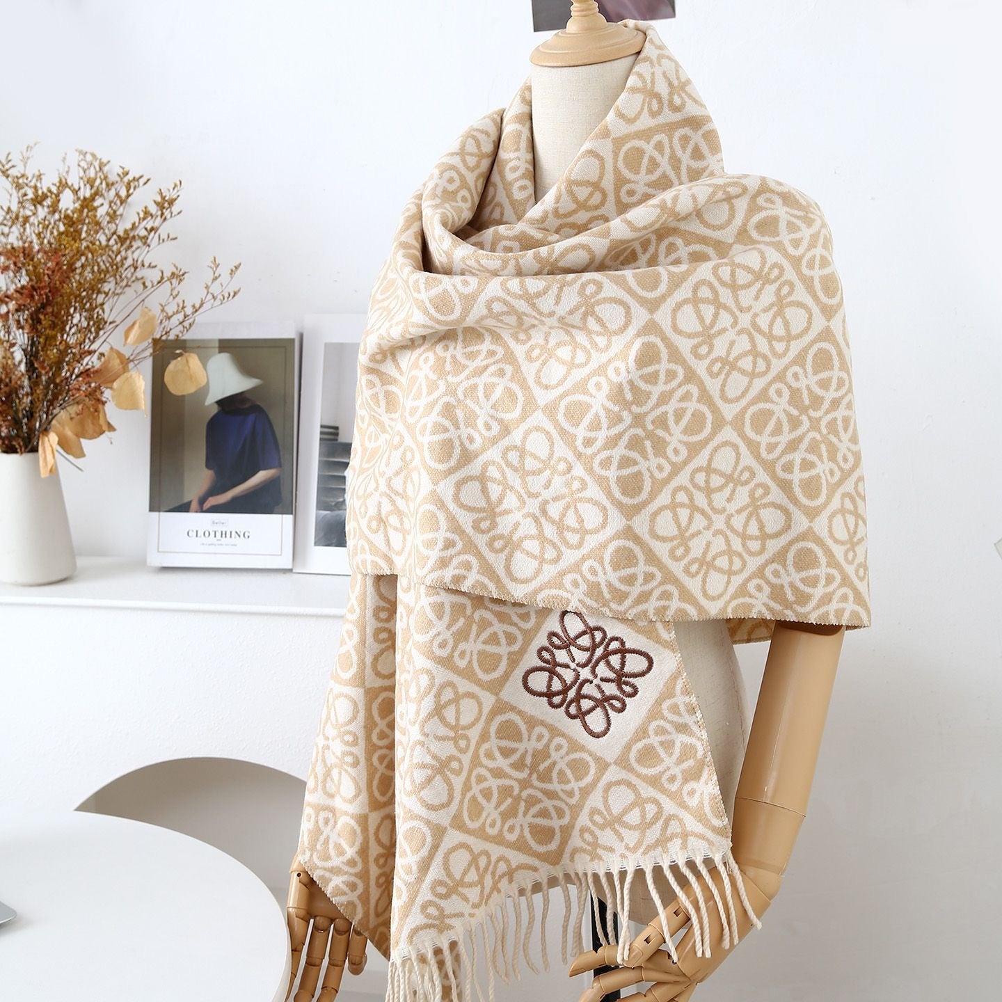 Women's Fashionable Pure Cotton Scarf/Shawl