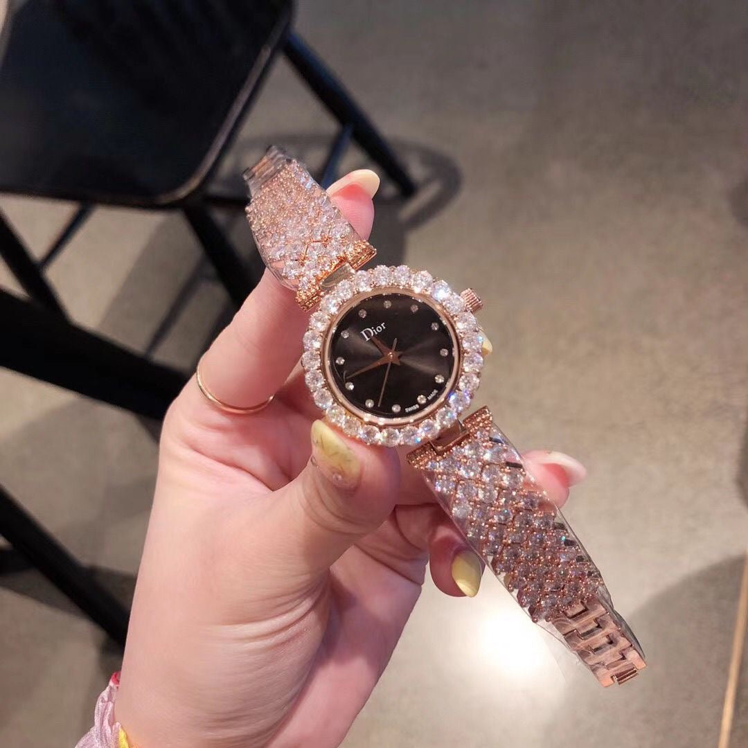 Women's Fashion Diamond-Set Watch