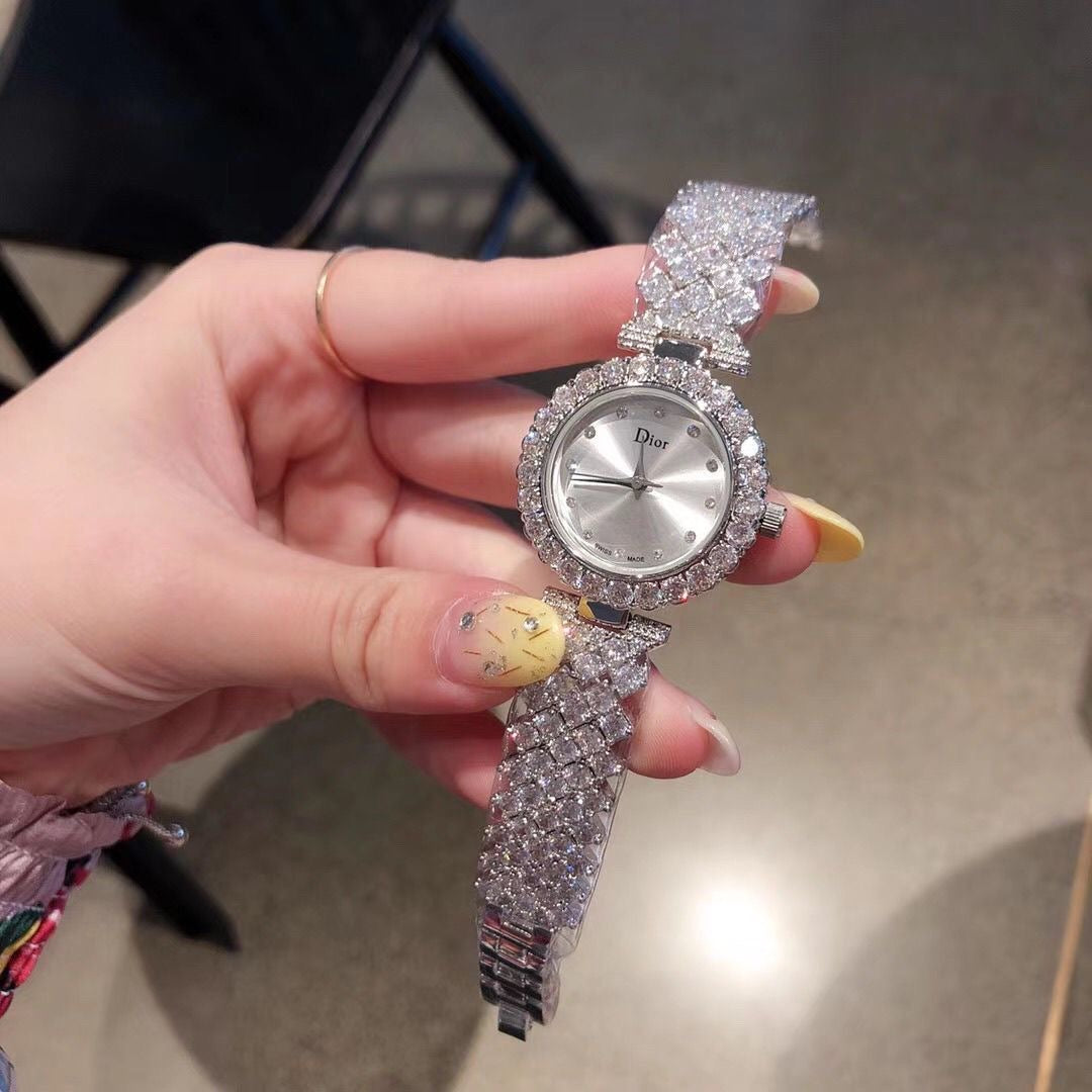 Women's Fashion Diamond-Set Watch