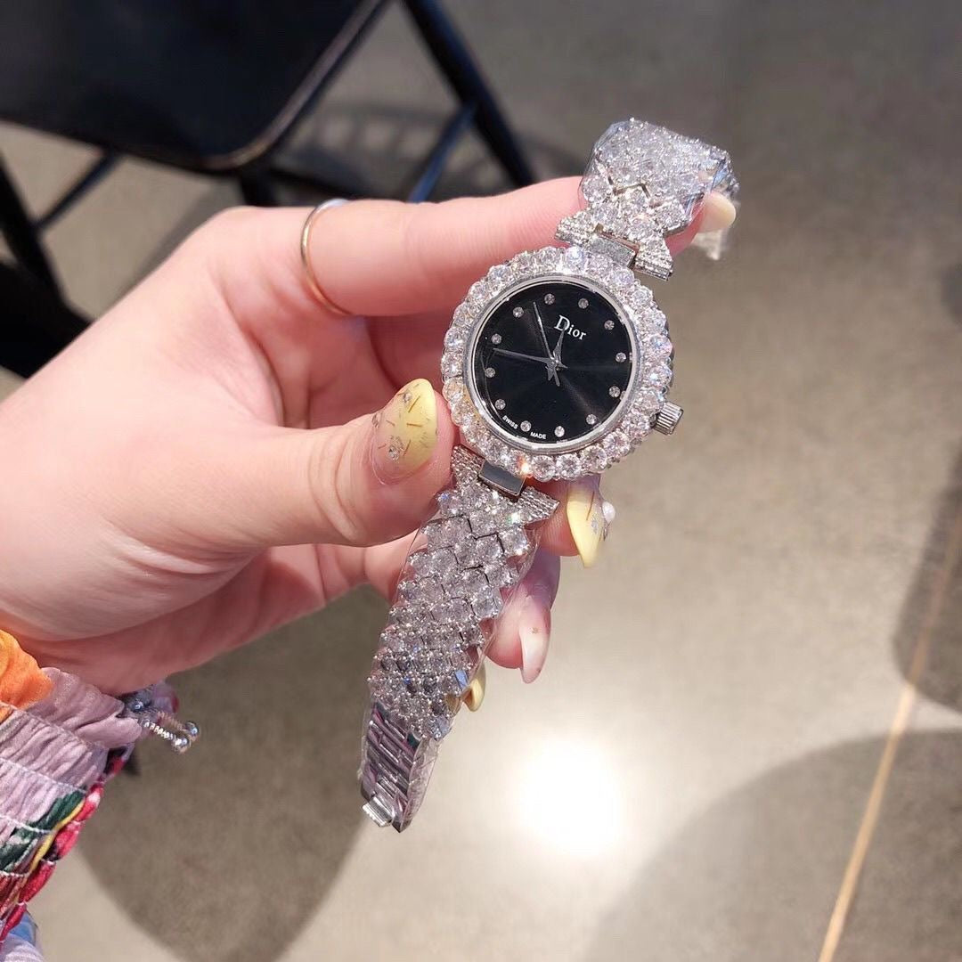 Women's Fashion Diamond-Set Watch
