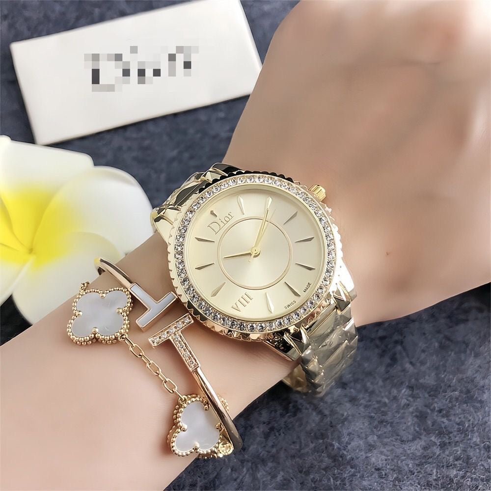 Women's Fashion Diamond-Set Watch