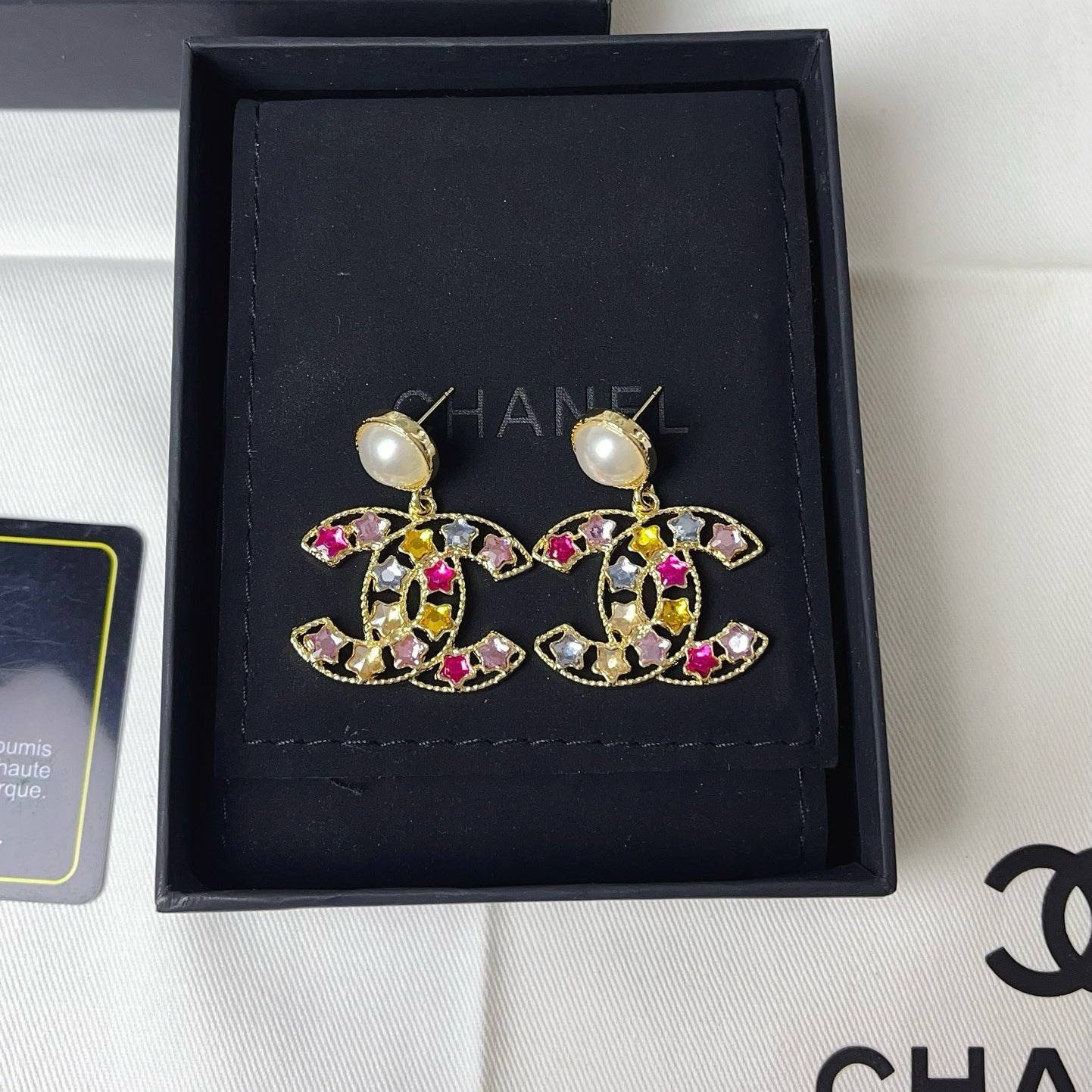 Women's Fashion Colored Diamond Earrings