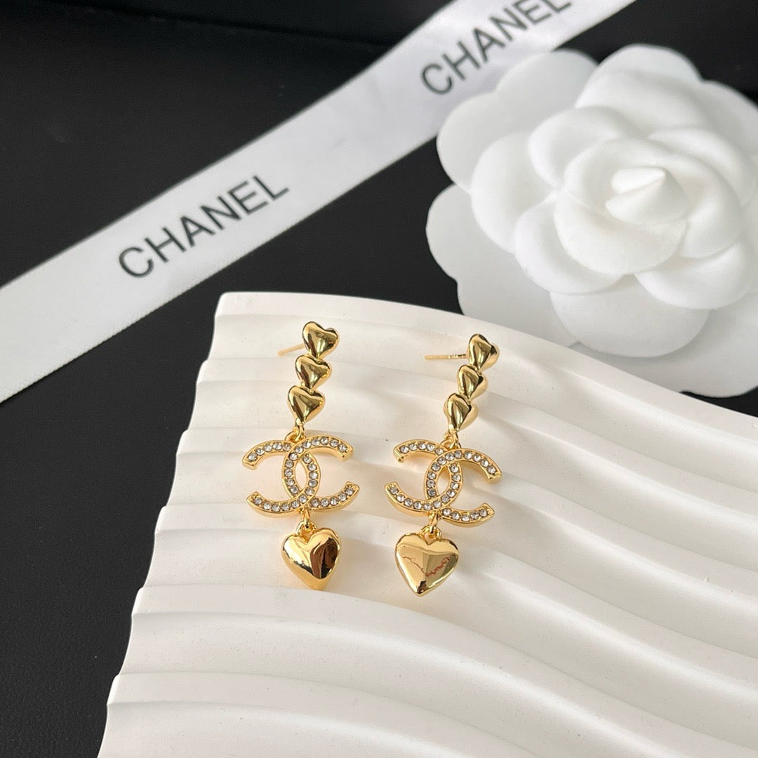 Women's Fashionable Rhinestone Drop Earrings