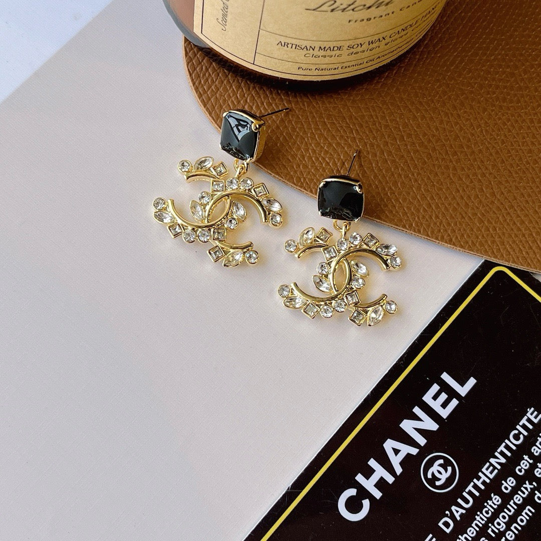 Women's Fashionable Rhinestone Drop Earrings