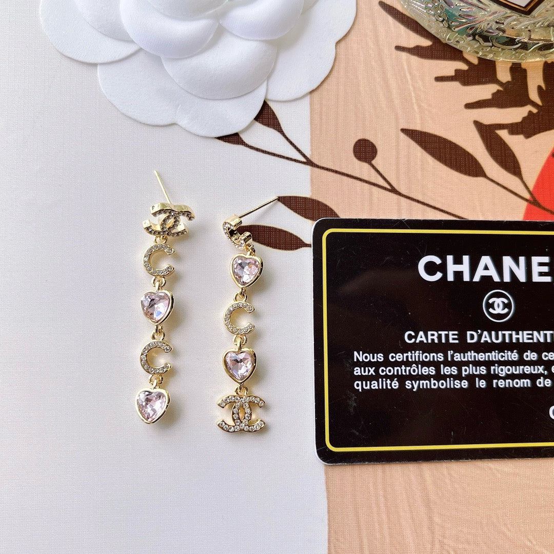 Women's Fashionable Rhinestone Drop Earrings