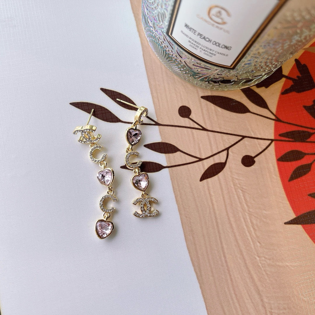 Women's Fashionable Rhinestone Drop Earrings