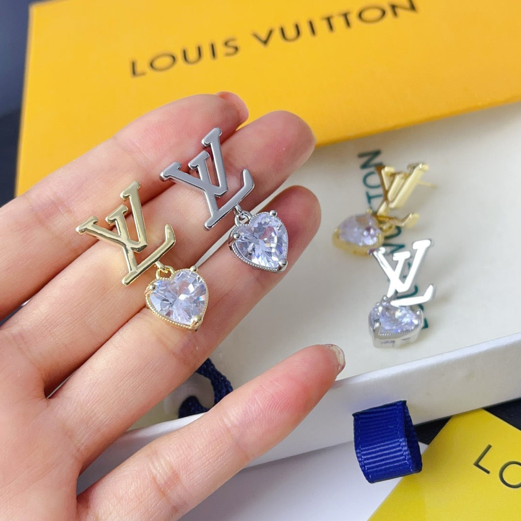 Women's Fashionable Rhinestone Drop Earrings