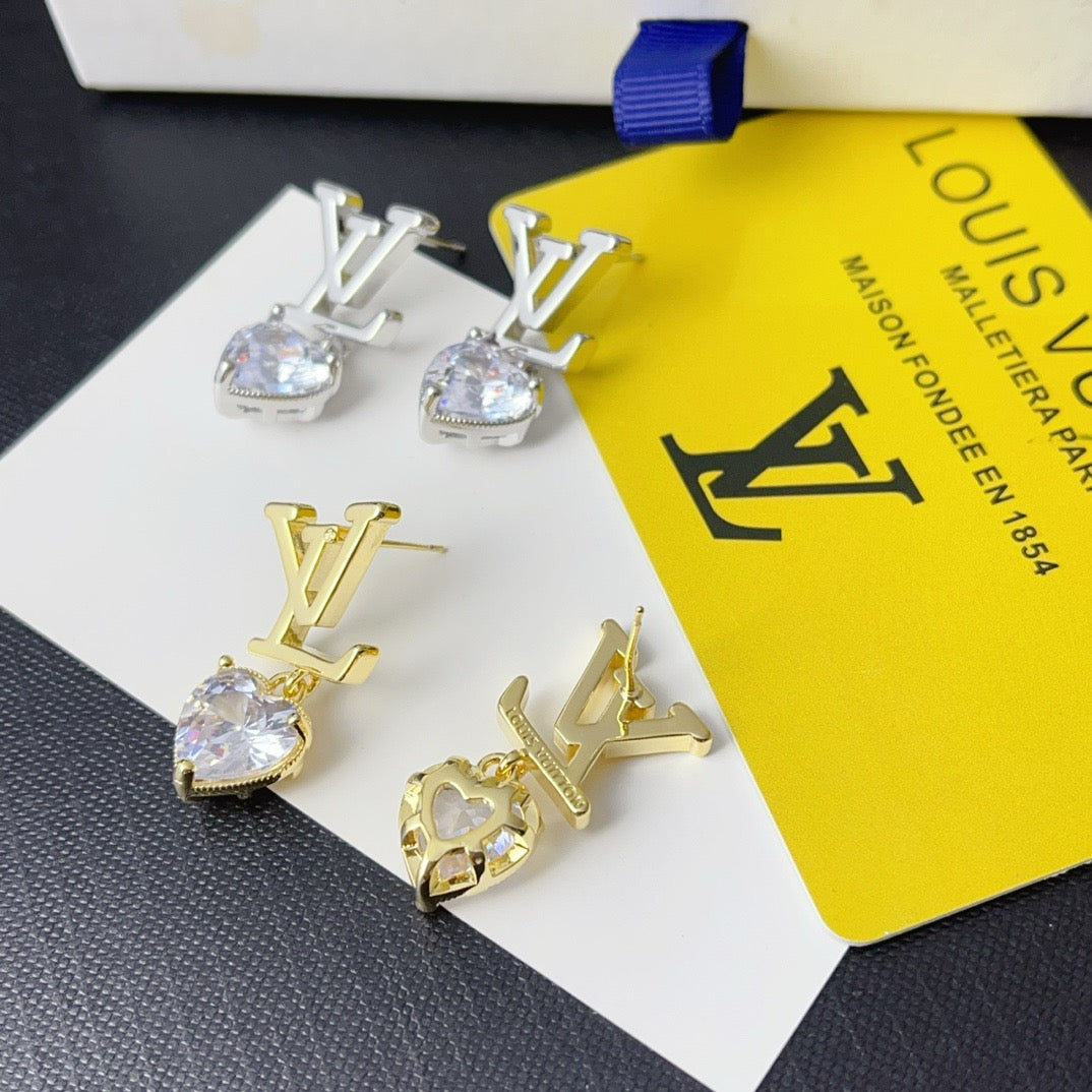 Women's Fashionable Rhinestone Drop Earrings