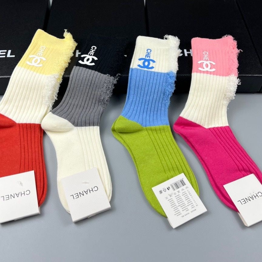 Women's Fashion Mid-Cut Cotton Socks