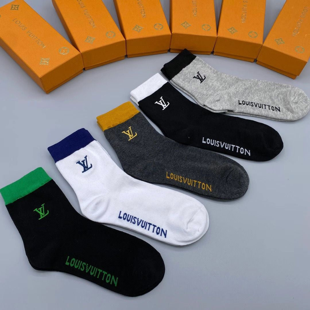Couple's Stylish Casual Cotton Socks