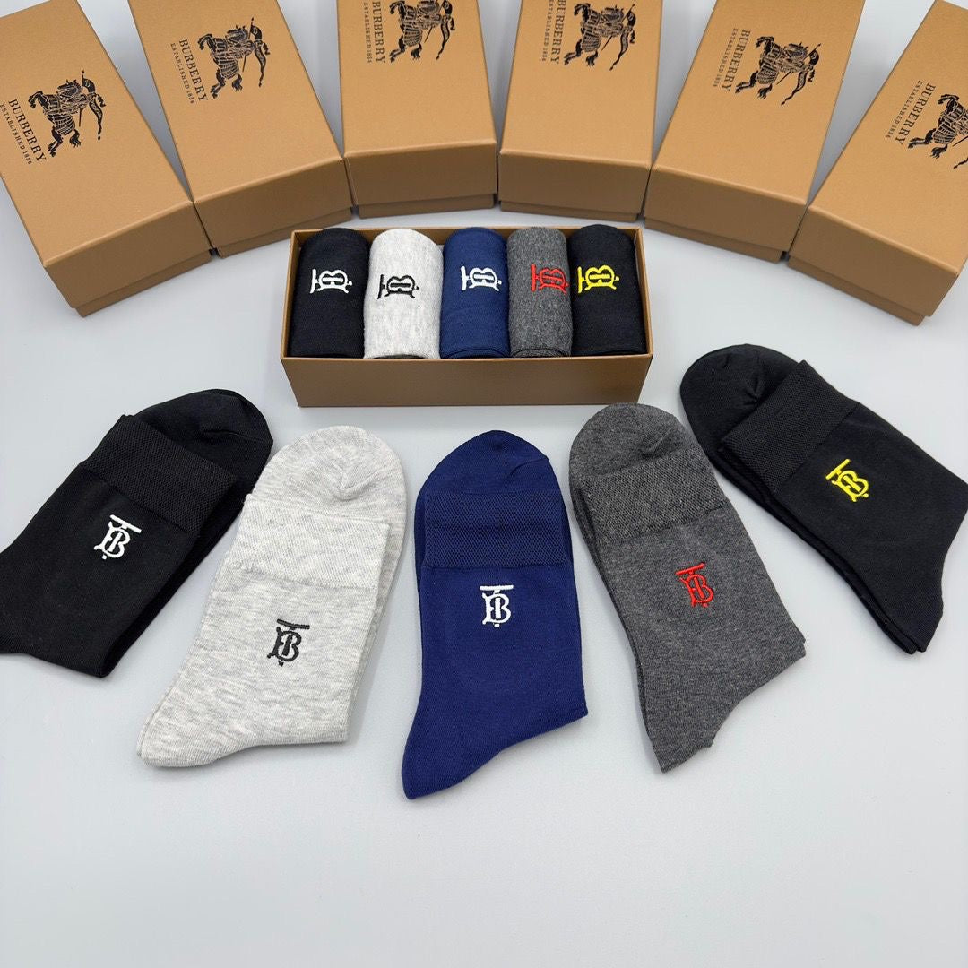 Couple's Stylish Casual Cotton Socks