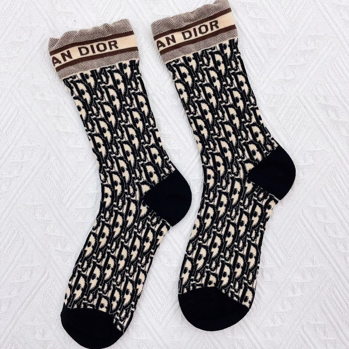 Women's Stylish Embroidered Cotton Socks