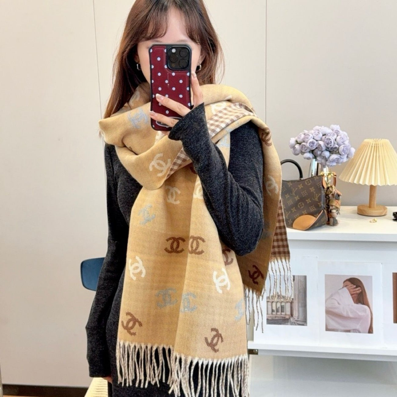 Women's Fashionable Versatile Cashmere Scarf/Shawl