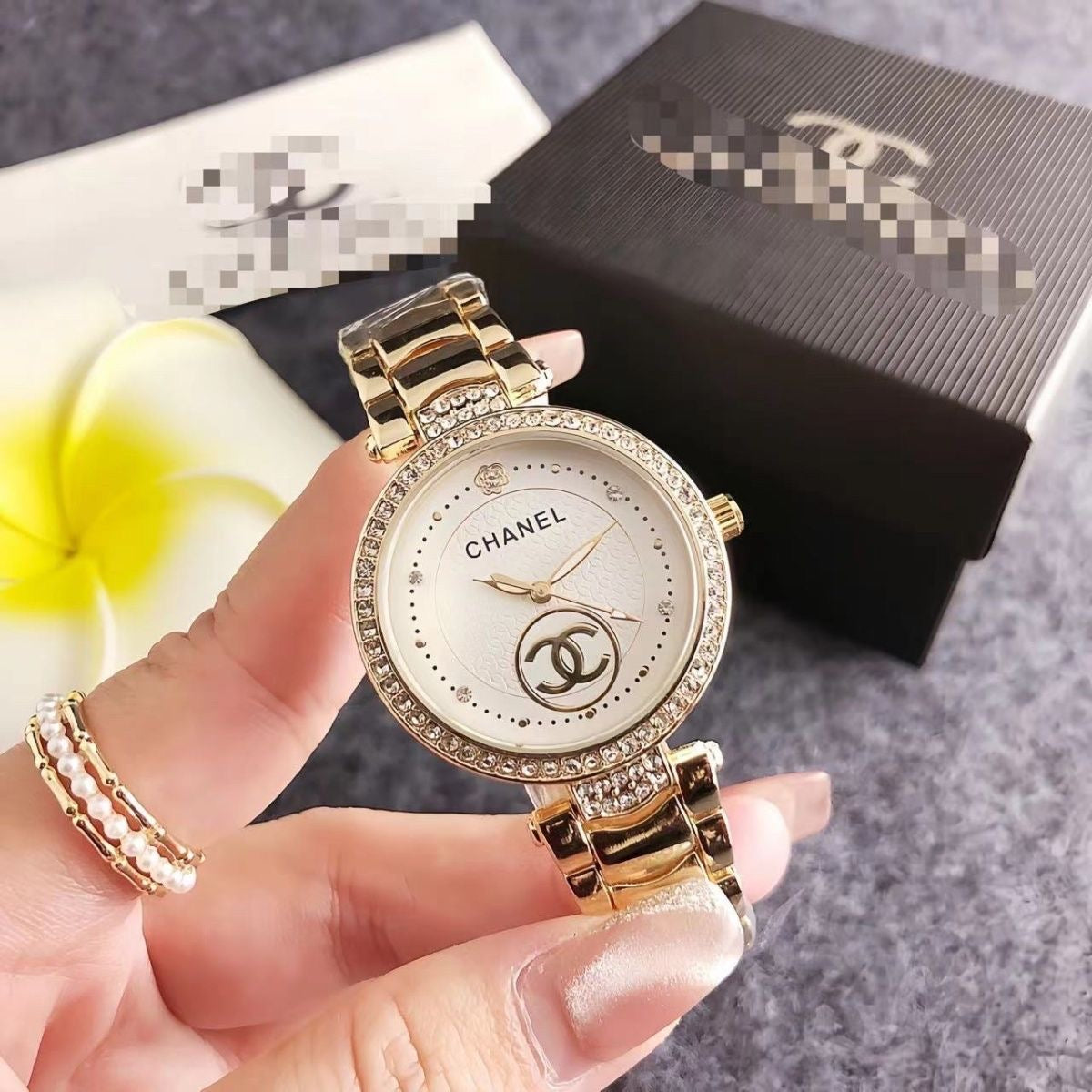 Women Stainless Steel Diamond Watch