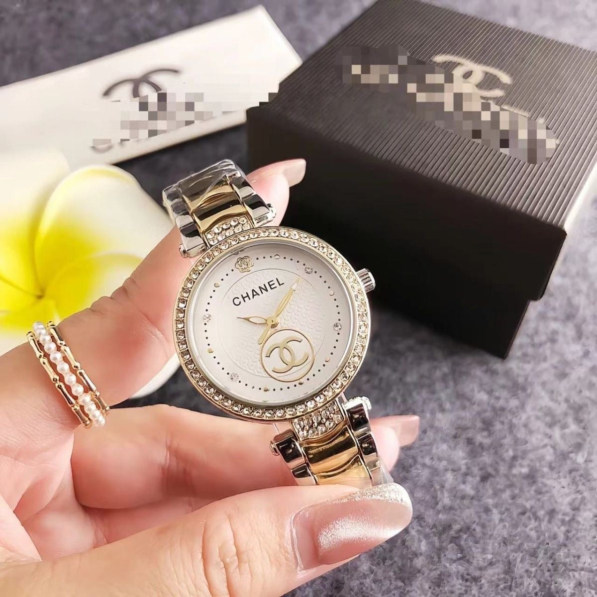 Women Stainless Steel Diamond Watch