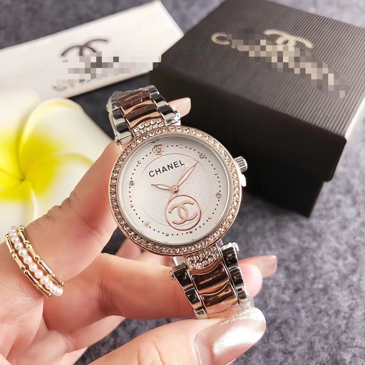 Women Stainless Steel Diamond Watch