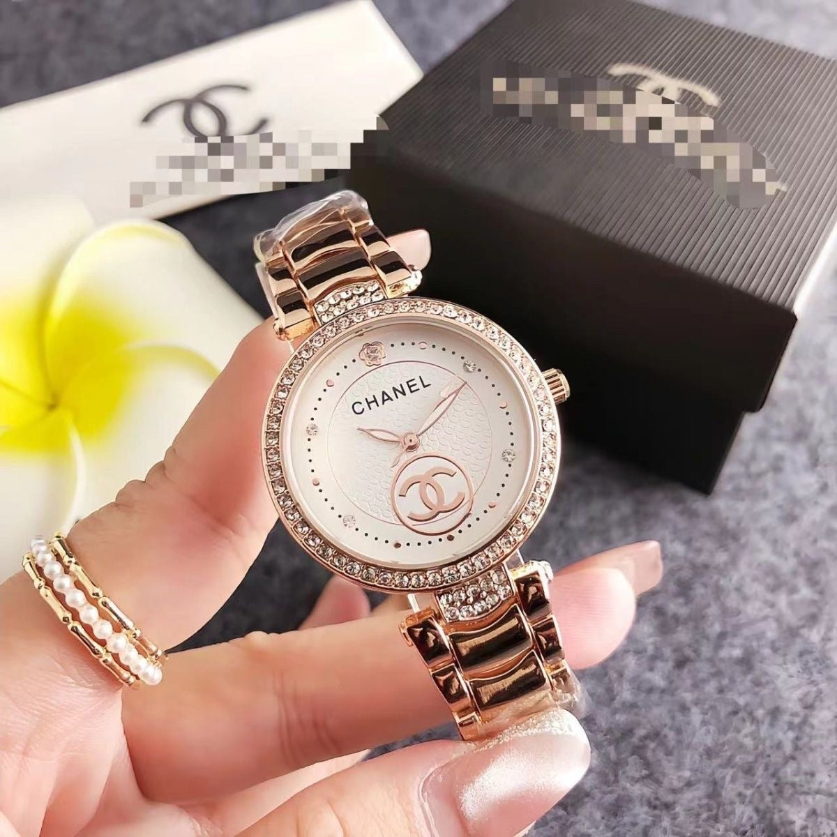 Women Stainless Steel Diamond Watch