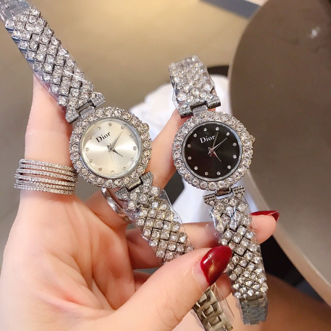 Women's Fashion Diamond-Set Watch