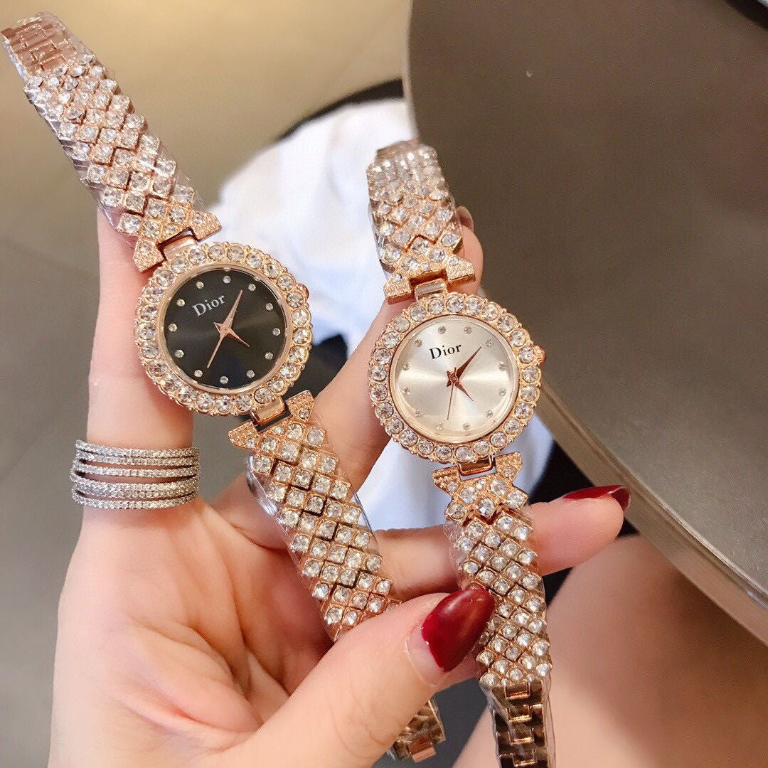 Women's Fashion Diamond-Set Watch
