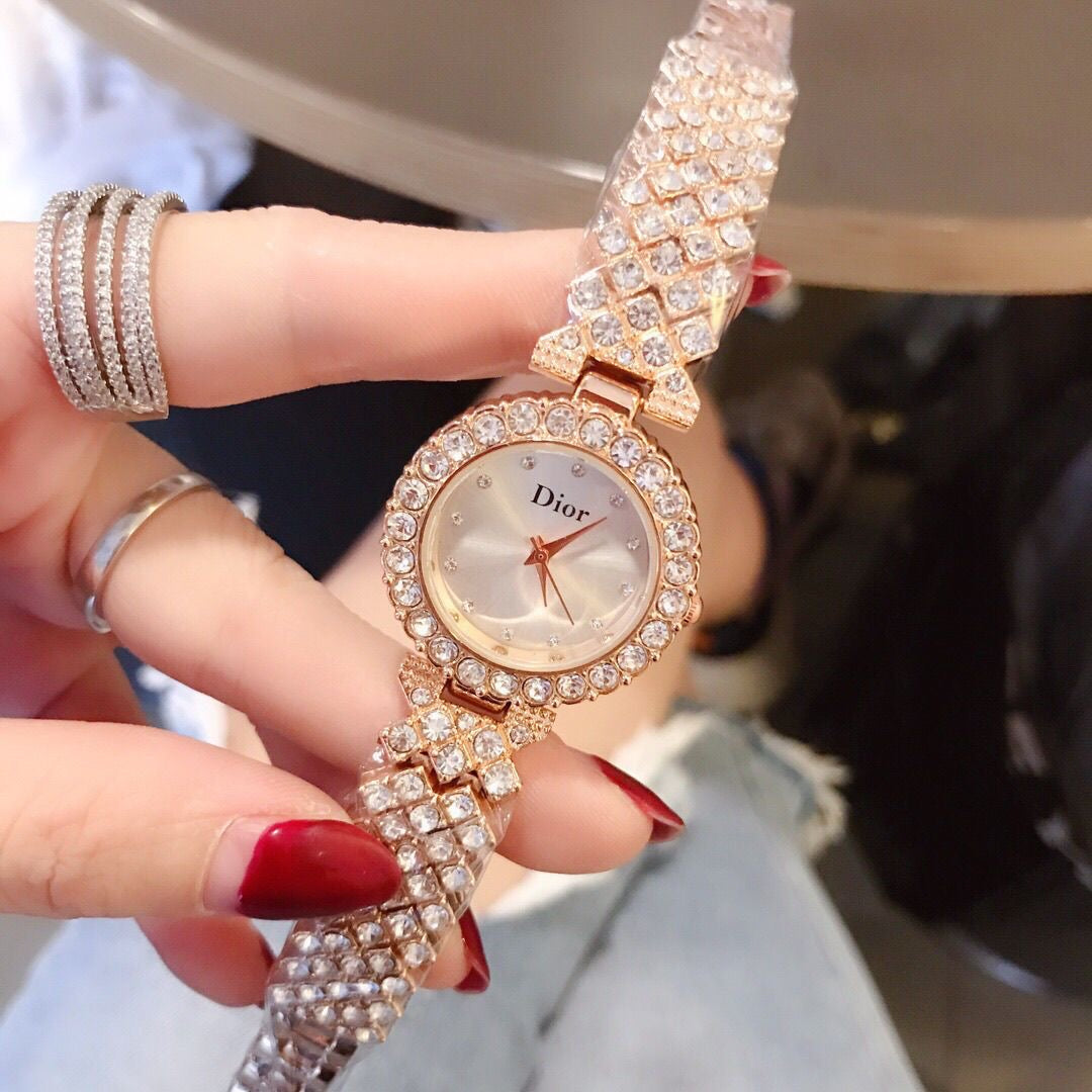 Women's Fashion Diamond-Set Watch