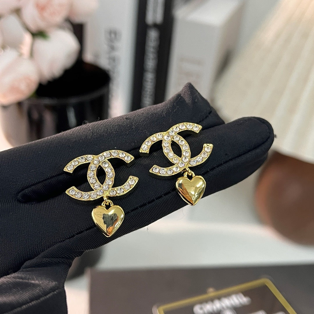 Women's Fashionable Rhinestone Drop Earrings