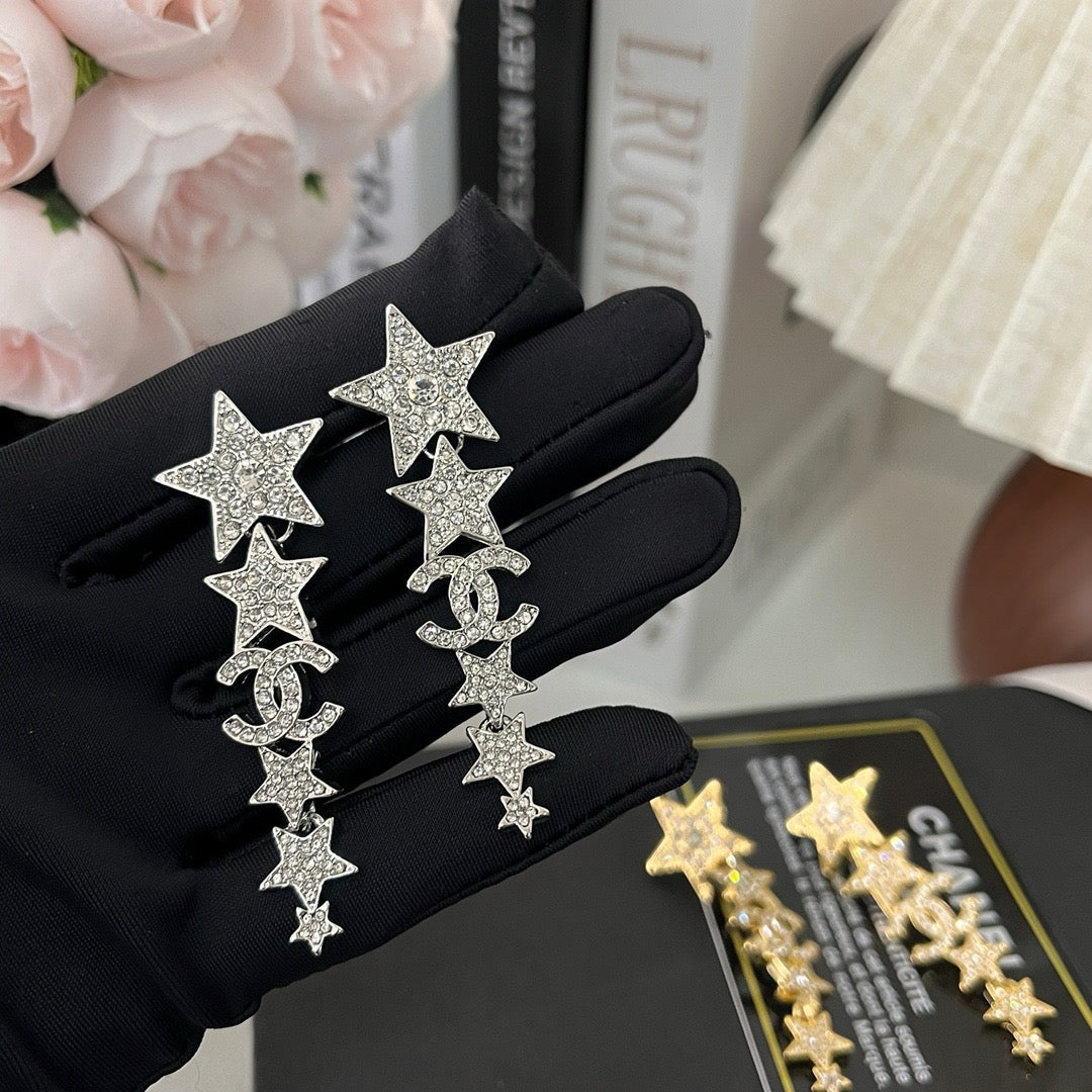 Women's Fashionable Rhinestone Drop Earrings