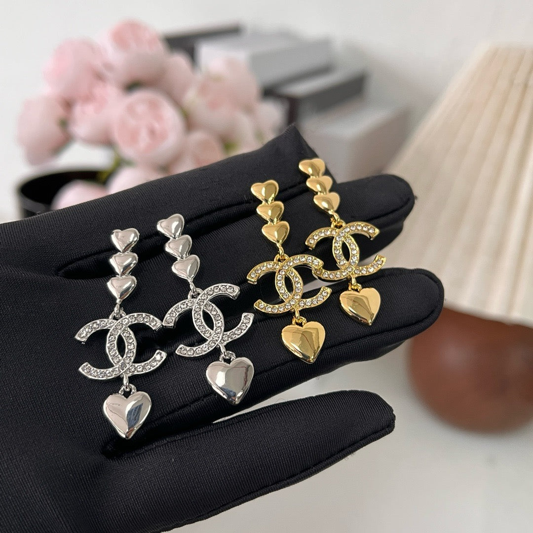 Women's Fashionable Rhinestone Drop Earrings