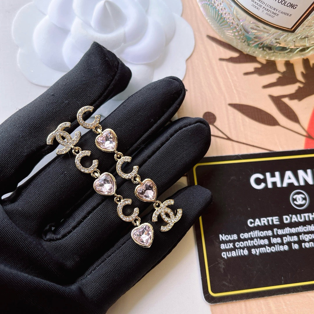 Women's Fashionable Rhinestone Drop Earrings