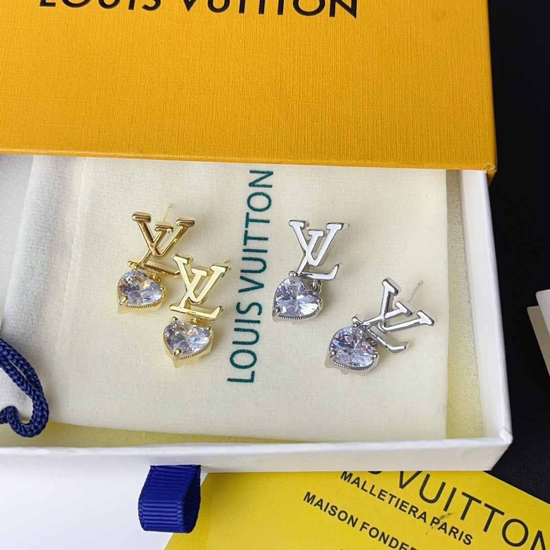 Women's Fashionable Rhinestone Drop Earrings