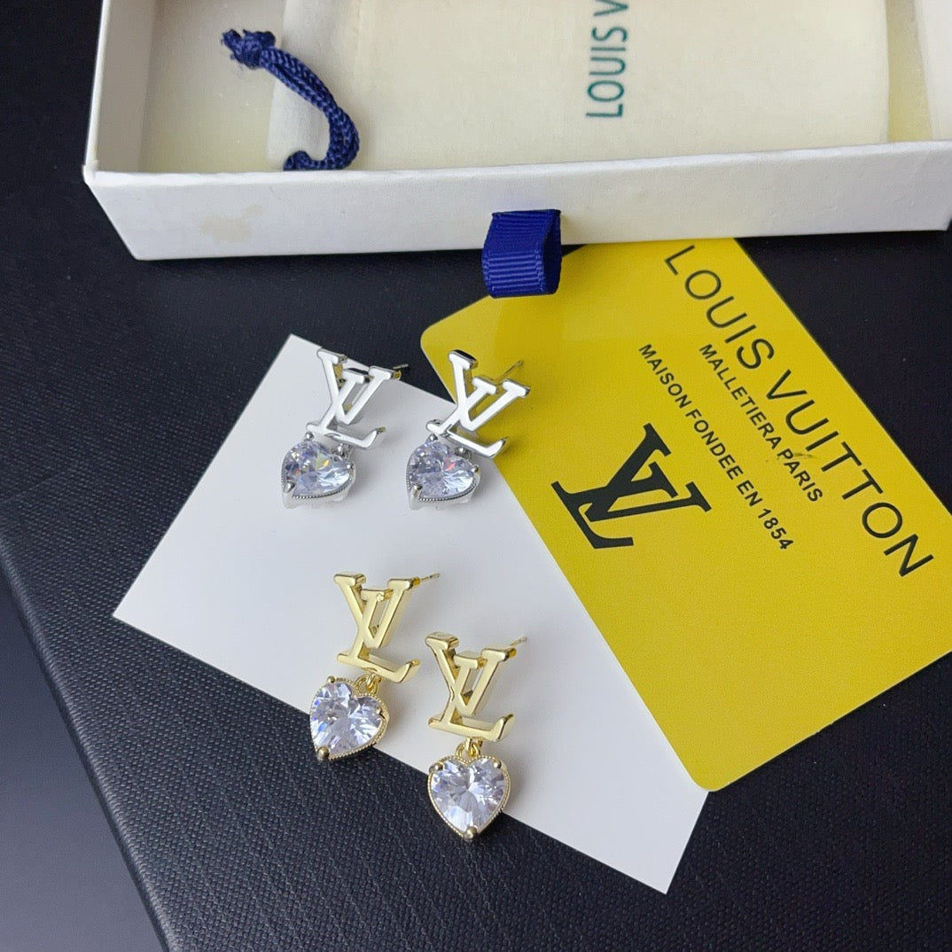 Women's Fashionable Rhinestone Drop Earrings