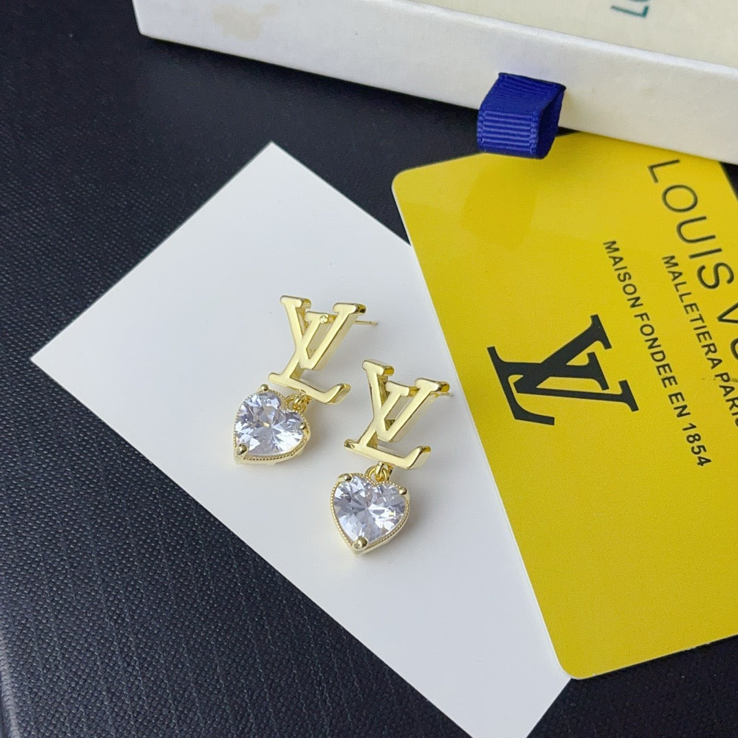 Women's Fashionable Rhinestone Drop Earrings