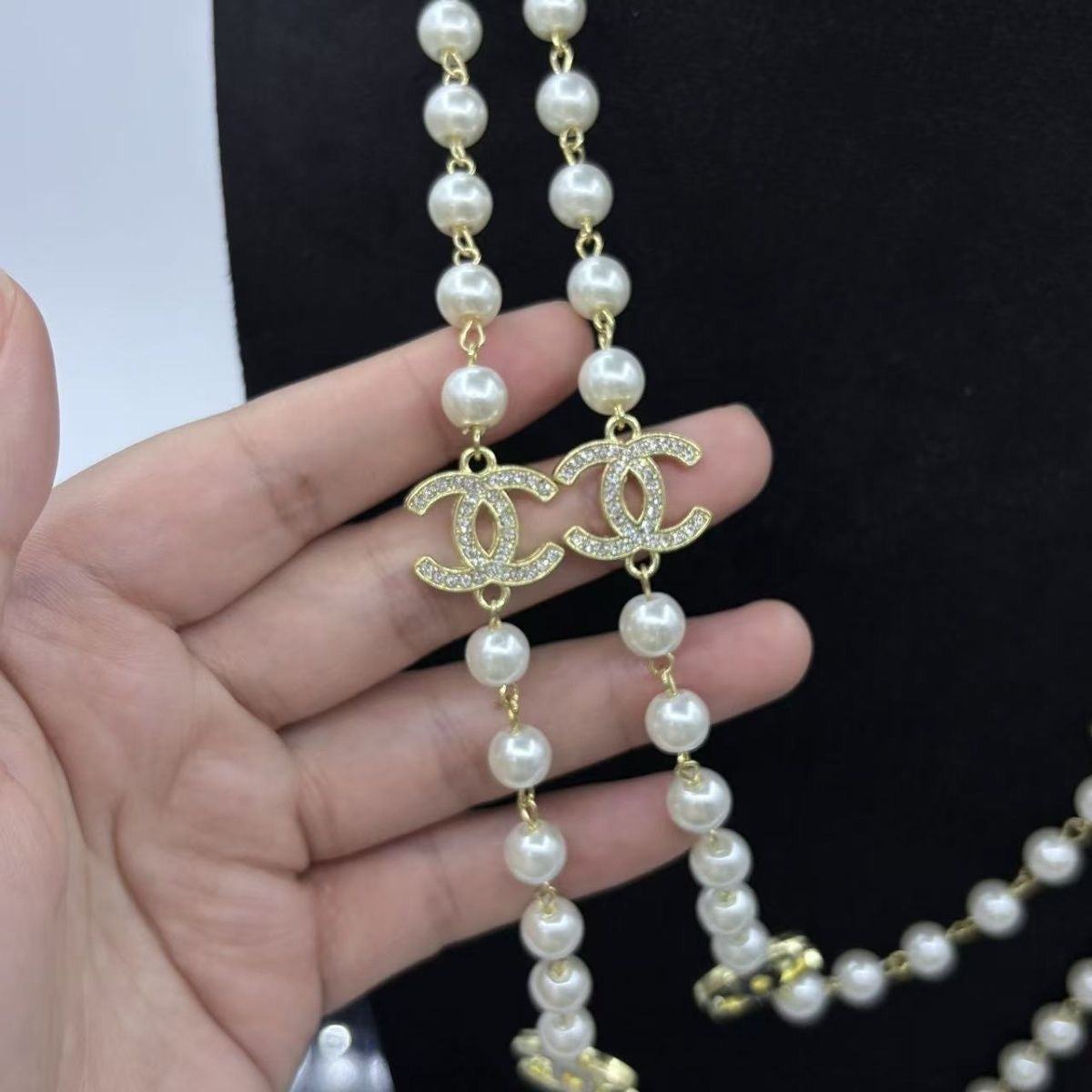 Women's Fashion Pearl Long Necklace